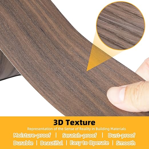 GSCIT Club Wood Grain Repair Tape, 2.4 inch X 250ft Self Adhesive Walnut Grain Repair Patch for Tables, Chairs, Baseboards, Doors, Windows, Floors, Handicraft DIY.