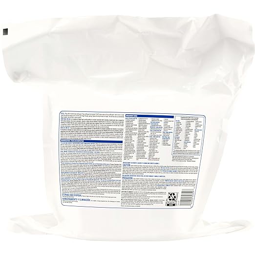 Clorox Healthcare Bleach Germicidal Wipes, 12" x 12", Refill for Bucket, 110 Count Pouch (Package May Vary)