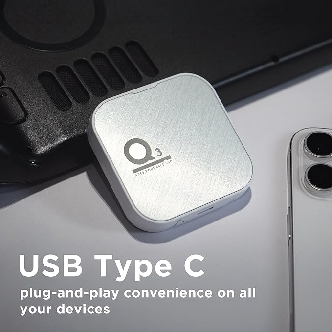 DATO Magnetic External SSD 2TB, External Solid State Drive Portable SSD USB 3.2 Gen 2x2, up to 1600/1500 MB/s, Type-C 4K ProRes HDR Record, Compatible with iPhone 15&16 Pro Max - ARES Q3 Series