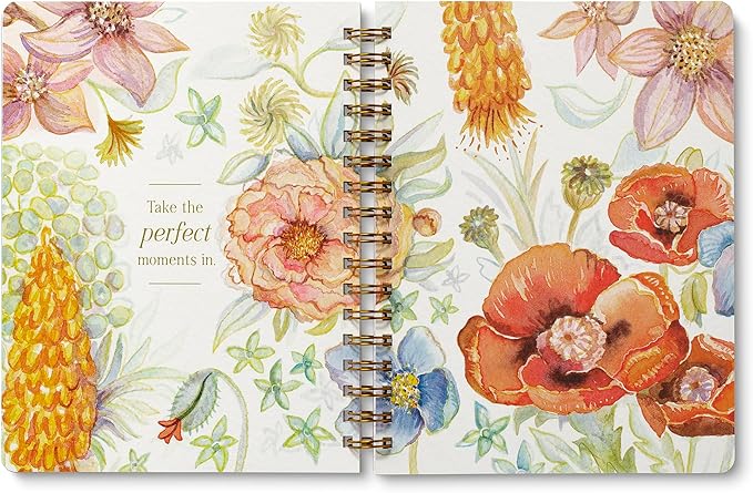 Compendium Spiral Notebook – Seek Out Beauty Where It Lives. – A Designer Spiral Notebook with 192 Lined Pages, College Ruled, 7.5" W x 9.25" H