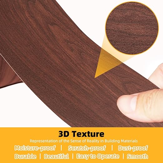 GSCIT Club Cherry Wallpaper, 2.4 inch X 25ft Self Adhesive Wood Grain Repair Tape Cherry Repair Patch for Tables, Chairs, Baseboards, Doors, Windows, Floors, Handicraft DIY.