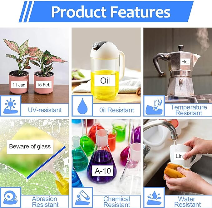 6 Pack 24mm 0.94 Laminated White Tape Compatible for Brother P-Touch Label Maker Tape TZe-251 24mm Label TZe251 1 Inch TZe TZ Tapes TZ-251 TZ251 for PT-D600 D610BT P700 P750W P950NW P710BT