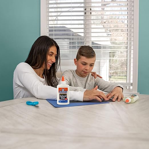 Elmer's Liquid School Glue, Washable, 7.6 oz Each, 6 Count - Great for Making Slime