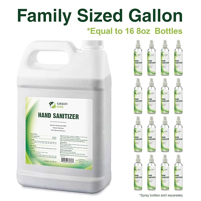 Green Oak Hand Sanitizer Hand Sanitizer Spray Refill (1 Gallon)