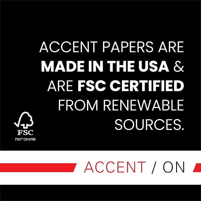 Accent Opaque White Printer Paper, 13” x 19” 32lb Bond/80lb Text Copy Paper – Premium Super Smooth Computer Paper, 97 Bright, 118gsm – Ideal for Ink Heavy Printing – 189035R – 300 Sheets (1 Ream)