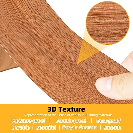 GSCIT Club Wood Grain Repair Tape, 2.3 inch X 15ft Self Adhesive Red Oak Grain Repair Patch for Tables, Chairs, Baseboards, Doors, Windows, Floors, Handicraft DIY.