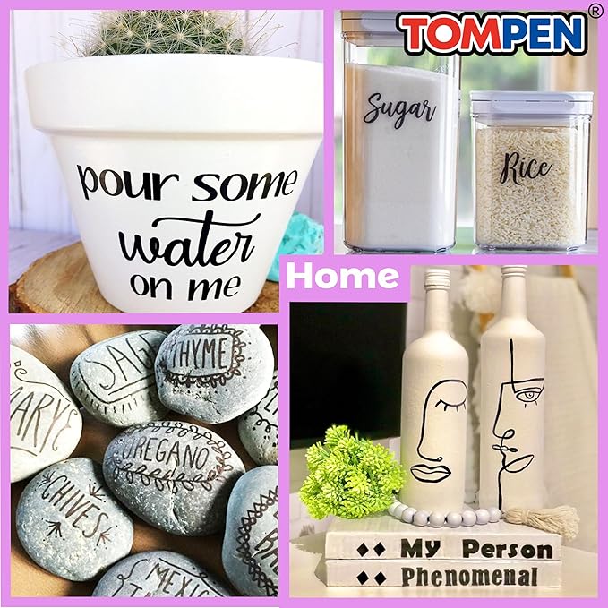 Black Permanent Markers Bulk,Fine Tip,500 Pack,Waterproof Permanent Marker Pens with Quick Drying on Wood,Plastic,Paper,Metal,Mirror for Office School Classroom Home