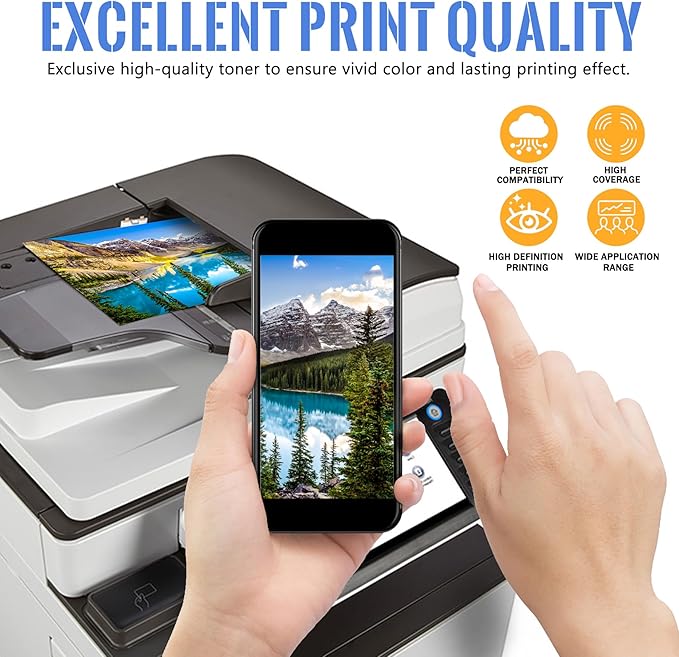 1 Pack MP C5502 Magenta Toner Cartridge | Replacement for Ricoh MP C5502 Work with Aficio MP C4502 C4502A C5502 C5502A LANIER MP C4502 C4502A C5502 C5502A SAVIN MP C4502 C4502A C5502 C5502A | 841753