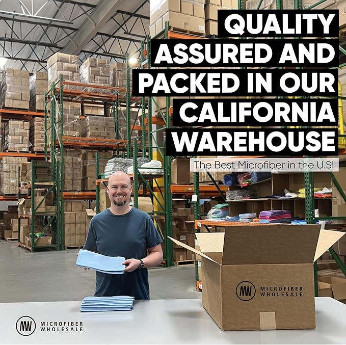 12" x 12" MW Pro Multi-Surface Microfiber Cleaning Cloths | Yellow - 12 Pack | Premium Microfiber Towels for Cleaning Glass, Kitchens, Bathrooms, Automotive, Supplies & Products