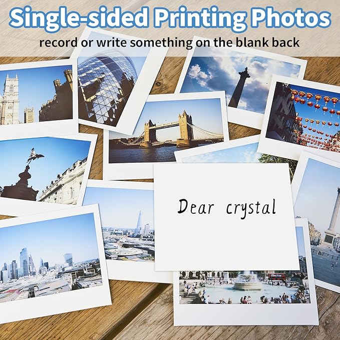 Glossy Photo Paper 8 x 10 inches, 30 Sheets Inkjet Photo Printer Paper, Instant Dry Picture Paper for DIY Chip Bag, Flyers, Cards, Calendars and Brochures(180gsm/48lb)