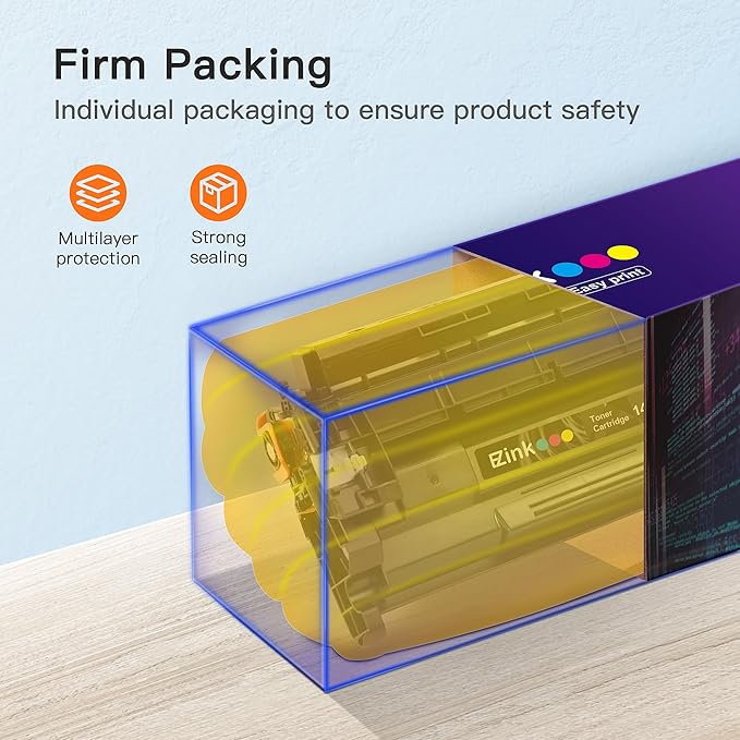 E-Z Ink 148A Toner Cartridge (with Chip) Replacement for HP 148A Toner Cartridge W1480A 148X W1480X to Use with Pro MFP 4101fdn 4101fdw 4001dn 4001n Printer (Black, 2 Pack)