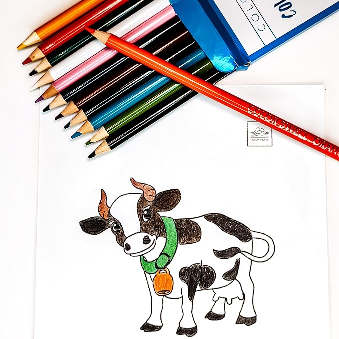 Color Swell Bulk Colored Pencil Packs 60 Sets 12 Count Assorted Vibrant Pre-Sharpened Colors 720 Total Perfect for Kids, Teachers and Classrooms