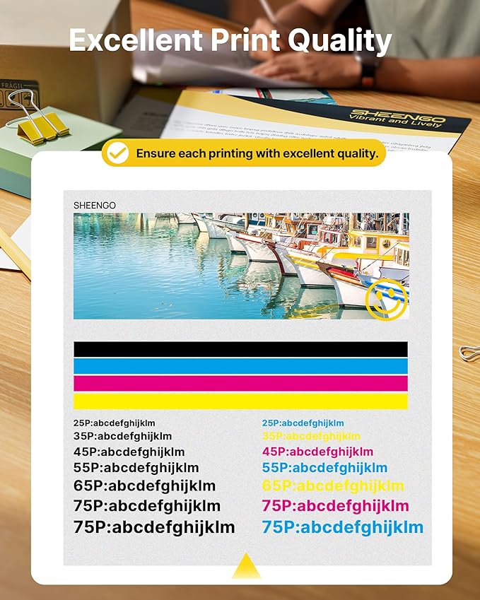 962XL Ink Cartridges Combo Pack Replacement for HP Ink 962XL Black and 962 Color Combo Pack for HP 962 962XL Ink for HP OfficeJet Pro 9010 9015 9018 9020 9025 Printer(1BK/1C/1M/1Y, 4 Pack)