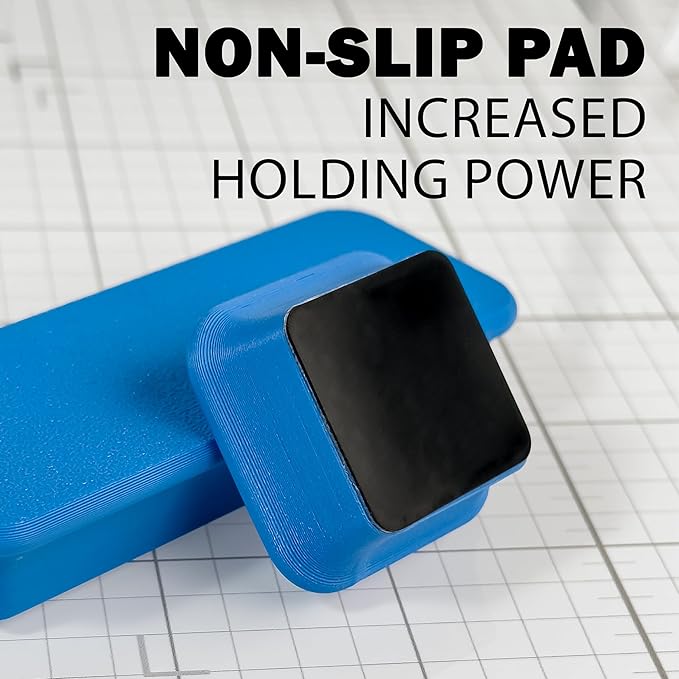 Glassboard Studio MiniBar Magnet - Strong Neodymium Rare Earth Magnets for Fridge, Whiteboard, Locker & Magnetic Glassboards - Ideal for Crafting & Office Use - Strong Fridge Magnets (Ice Blue, 2)