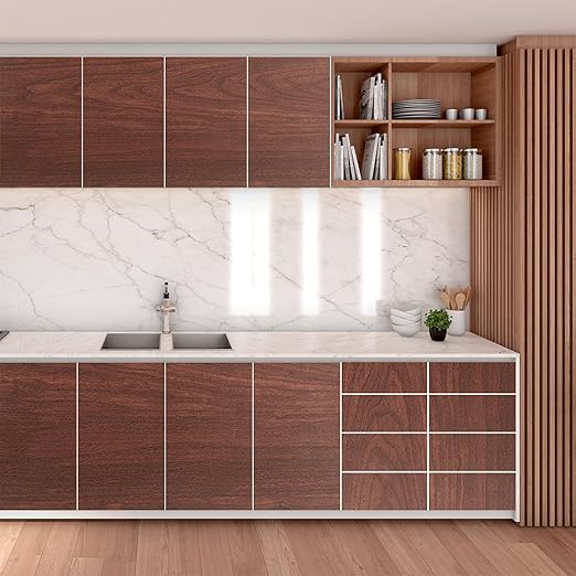 GSCIT Club Cherry Wallpaper, 2.4 inch X 25ft Self Adhesive Wood Grain Repair Tape Cherry Repair Patch for Tables, Chairs, Baseboards, Doors, Windows, Floors, Handicraft DIY.