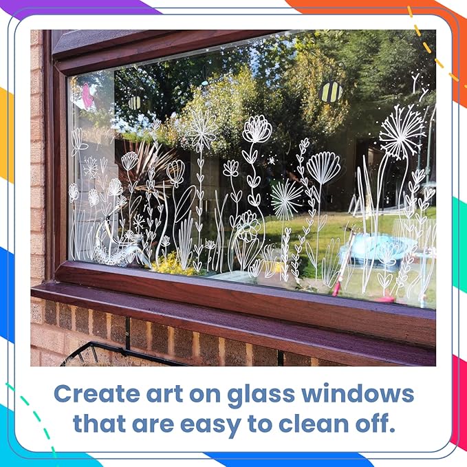 Chalkola White Chalk Markers for Blackboard, Chalkboard Sign, Window, Bistro, Car, Glass (5 Pack 6mm) - Liquid Chalkboard Markers Erasable - Paint Chalk Pens Washable Ink Reversible Tip