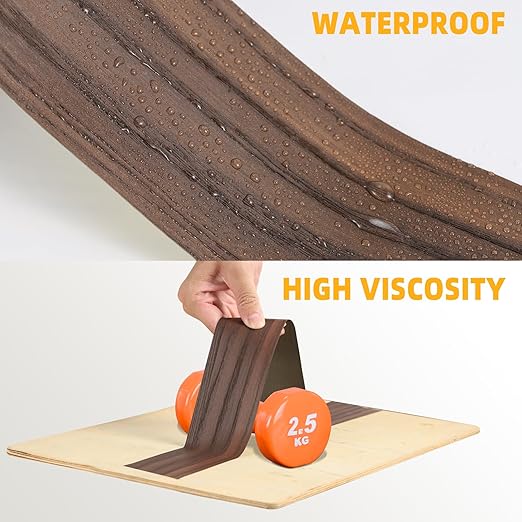 GSCIT Club Wood Grain Repair Tape, 2.3 inch X 15ft Self Adhesive Oak Grain Repair Patch for Tables, Chairs, Baseboards, Doors, Windows, Floors, Handicraft DIY.