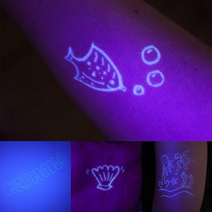 BONNYCO Invisible Ink Pen and Notebook Pack of 32 Mermaid Party Favors for Kids | Spy Pen Mermaid Party Supplies, Prizes for Kids | Magic Pen Mermaid Birthday Party Favors, Prizes for Students