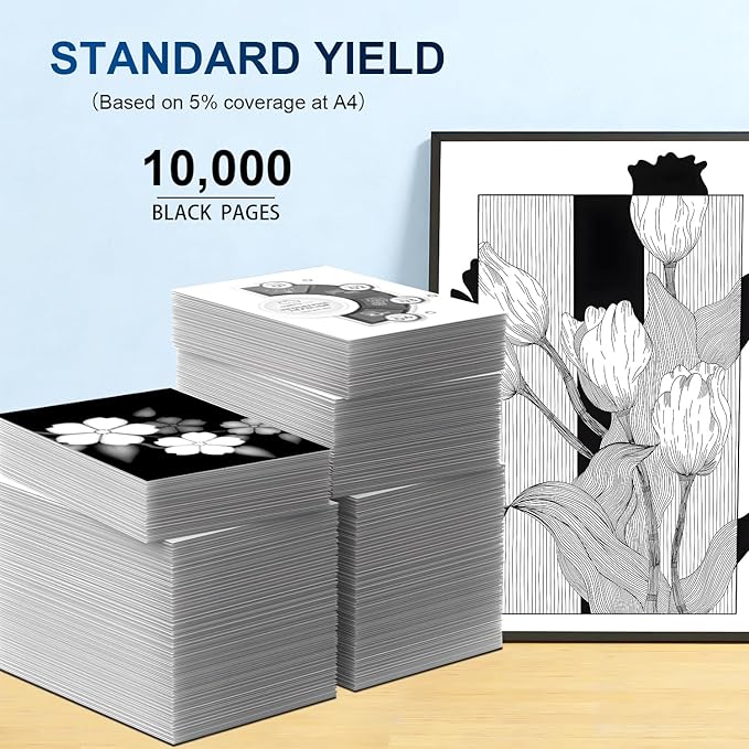 58X Black Toner Cartridges High Yield CF258X Comaptible with 58X 58A Toner Cartridge(with Chip), Works with Pro M404n M404dn M404dw, MFP M428fdw M428fdn M428dw M404 M428 Printer(2 Pack, Black)