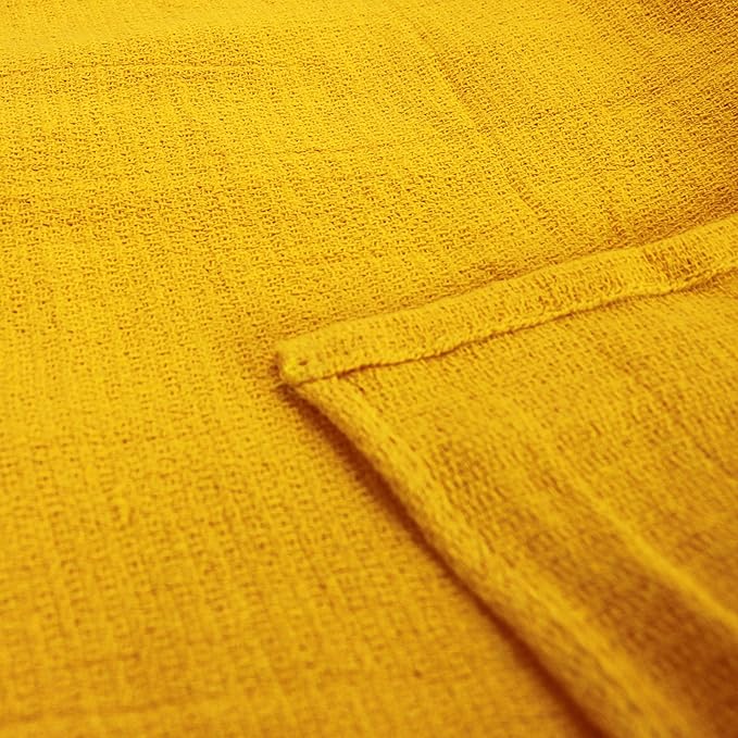 Arkwright Surgical Huck Towels - (Bulk Case of 120) Lint Free & Highly Absorbent Pre-Treated Cotton Cleaning Cloths, Perfect for Medical, Auto Detailing, Window, and Shop, 16 x 26 in, Yellow