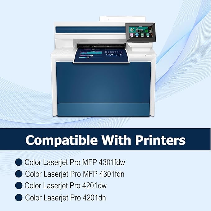 210A Black Toner Cartridge Replacement for HP 210A W2100A for HP Laser Color MFP 4301fdw 4301fdn Pro 4201dw 4201dn Series Printer Toner (2 Black)