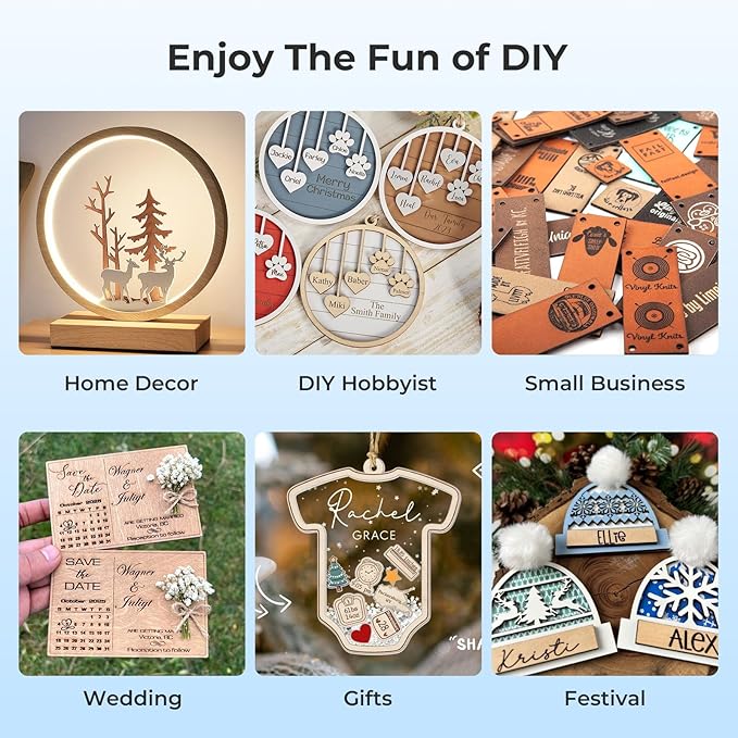 Creality Falcon 5W Laser Engraver Machine with Honeycomb Laser Bed 500x500, 10000mm/min, 72W High-Precision Laser Cutter for Wood, Acrylic, and Metal, Easy Setup and Out-of-The-Box