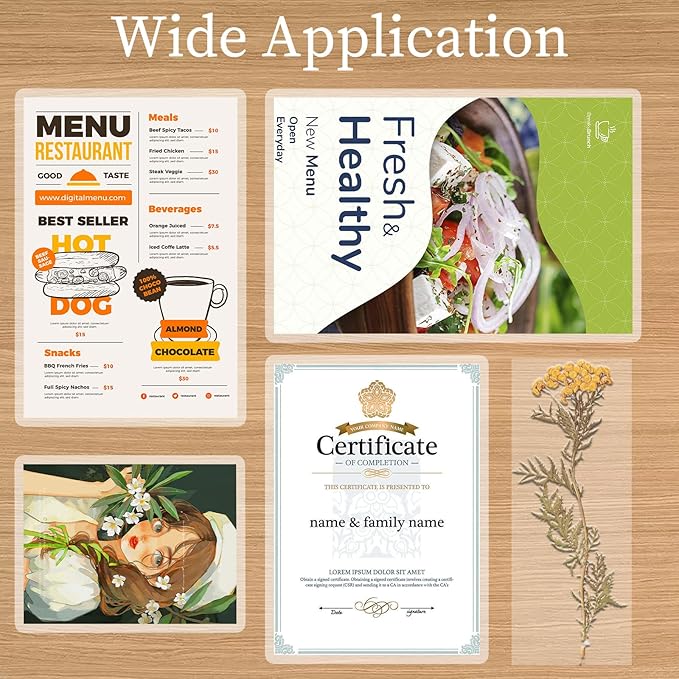 5 Mil Thermal Laminating Sheets 200 Packs, Clear 9" x 11.5" Laminating Pouches Rounded Corner, Holds 8.5 x 11 Inch Sheet, Letter Size Lamination Paper for Laminators