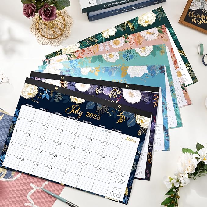 Desk Calendar 2025-2026 - Jul. 2025 - Dec. 2026, 18 Months Large Monthly Desk Calendar, 17" x 12", Desk Pad, Large Ruled Blocks, To-do List & Notes, Best Desk/Wall Calendar for Planning or Organizing