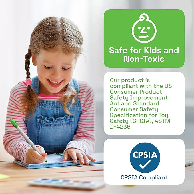 ARTISTRO 36 Dual Tip Fabric Markers - Acrylic Drawing Markers for All Ages & Levels - Fabric Paint Pens for Personalizing Clothes, T Shirts, Bags, Canvas, Textiles (Brush + Fine)