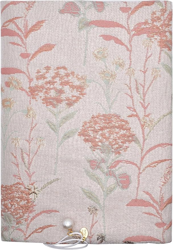 BLBMH A5 Book Covers for Paperbacks Book Cover Fit for 5.5x8.3 inch Adjustable Book Sleeve Cover for A5 Diary Books Fabric Softcover Protector for Notebook - Dandelions Pink