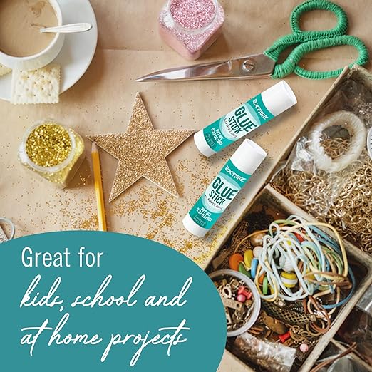 Glue Sticks Bulk Classroom, White Glue Sticks for Kids 24 Count, 0.75 Ounce, Washable All Purpose, for Kids, School and Home