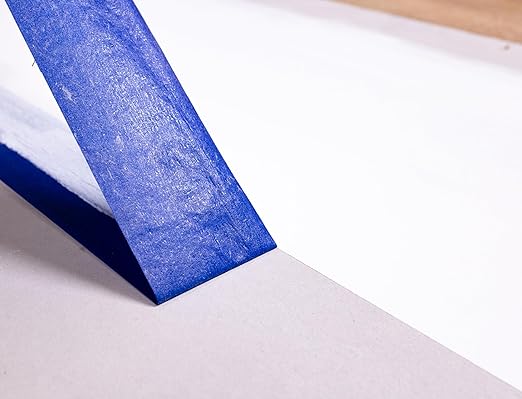 ABRO Blue Painters Tape 2 Inch Wide, 48mm x 55M, All Purpose Blue Tape, Temporary Labeling, Easy Tear, Clean Removal, Masking Tape Colored DIY or Pro - 3 Pack