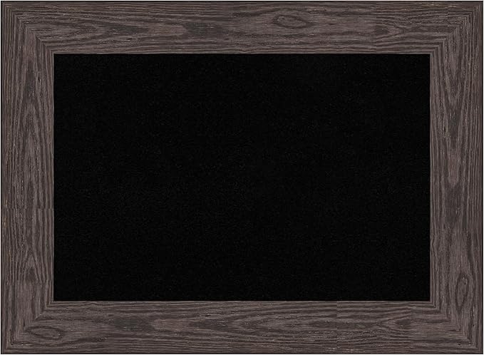 Amanti Art Black Cork Board for Wall, 22x30 Vision Board with Black Wood Frame, Medium Corkboard Office Decor for Home Organization, Country Rustic Corkboard Pinboard to Display Items for Home