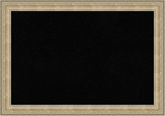 Amanti Art Black Cork Board for Wall, 14x20 Vision Board with Gold Frame, Small Corkboard Office Decor for Home Organization, Traditional Corkboard Pinboard to Display Items for Home Organization in
