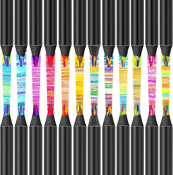 24 Pack Rainbow Pencils, Cute School Supplies, Gifts for Teen Gifts Trendy Stuff, Art Supplies for Adults, Birthday Party Favors, Art Supplies for Kids