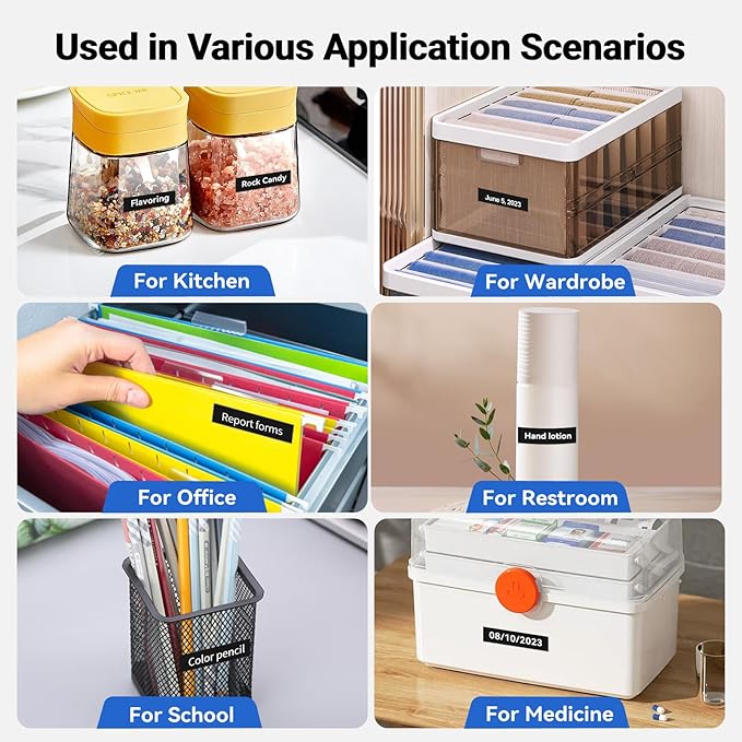 BOYEEZON Label Maker Tape 12mm 0.47 Black Replacement for Brother P Touch Label Tape TZe-335 TZ TZe 12mm 0.47 Laminated White on Black for Brother PTD210 PTD400 PTD410 PTD600, 4 Packs