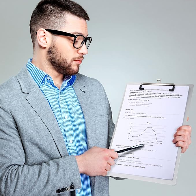 Epakh 16 Pieces Clipboard Bulks Metal Clipboard Aluminum Office Low Profile Clip Standard A4 Letter Size Metal Clip Board, Size 12.5 x 9 Inch