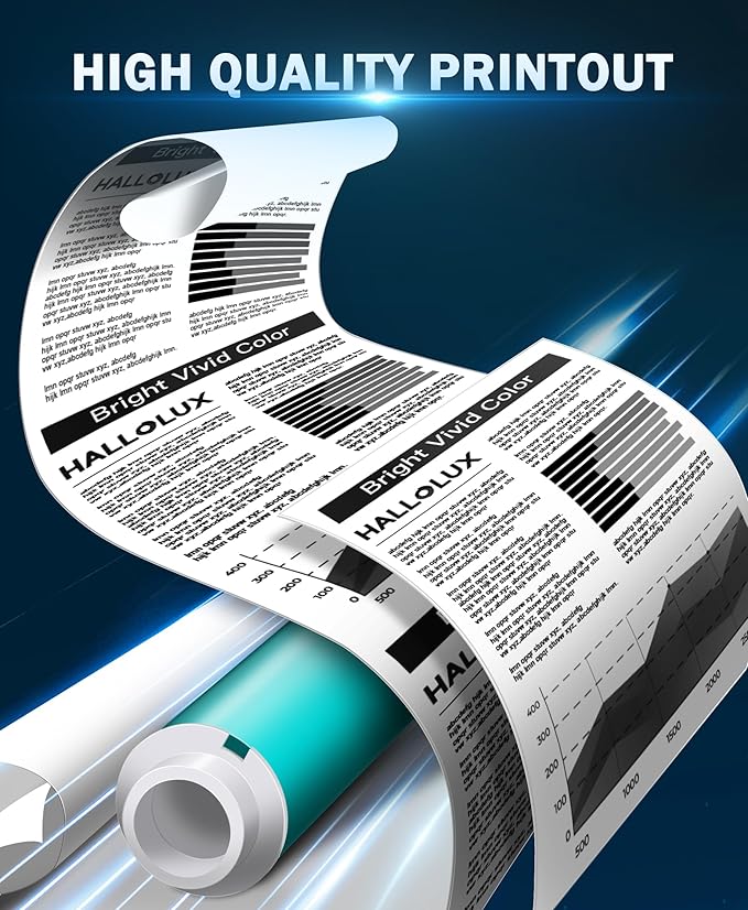 HALLOLUX 138A Black Laserjet Toner Cartridge (with Chip) Compatible Replacement for HP 138A W1380A 138X W1380X for HP Laserjet Pro 3001dw MFP 3101fdw 3001fdw Printer Ink (2 Pack Black, 138A Toner)