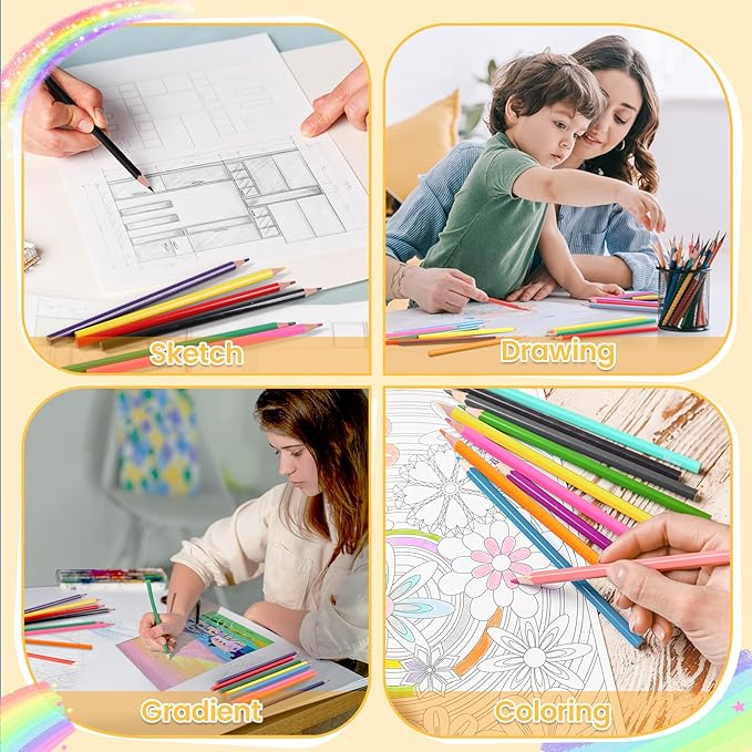 408 Packs Colored Pencils Bulk Classroom, Colored Pencils for Kids 12 Assorted Colors, Coloring Pencil Set Plus 40 Sharpeners, Pre-sharpened Color Pencil, Back to School Supplies Bulk for Teachers