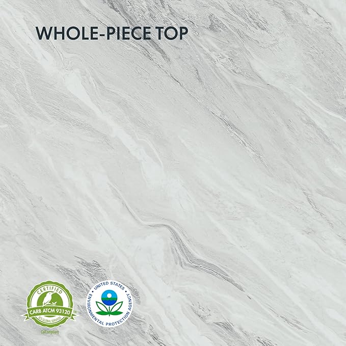 FLEXISPOT E6 Essential 3 Stages Dual Motor Electric Standing Desk 55x28 Inch Whole-Piece Board Height Adjustable Electric Sit Stand Desk（White Frame + Grey Wood Grain Desktop, 2 Packages）