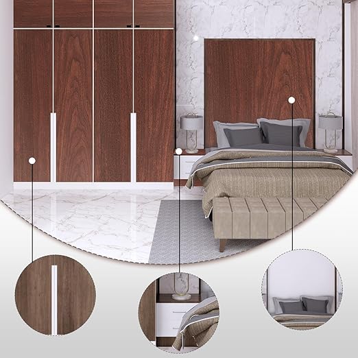 GSCIT Club Cherry Wallpaper, 15.7 inch X 15ft Self Adhesive Wood Grain Repair Tape Patch for Tables, Chairs, Baseboards, Doors, Windows, Floors, Handicraft DIY.