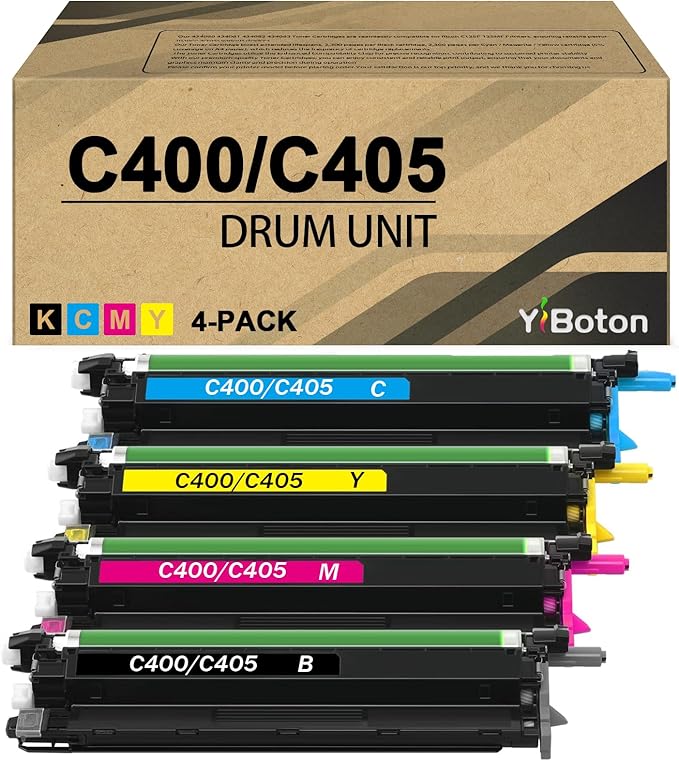 C400 C405 Drum Unit Replacement for Xerox C400 C405 108R01121 Imaging Unit Compatible for Xerox Phaser 6600 Workcentre 6605 6655 Versalink C400 C405 Printer (4-Pack)