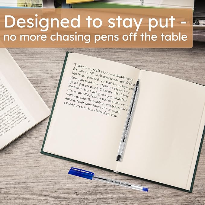 Ballpoint Pens Bulk Pack, 250-Count – (125 Black & 125 Blue) Ink Pens, 1.0mm Medium Point, Ergonomic Triangle Grip, Smooth Writing