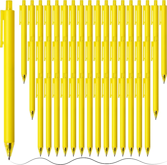 CRYLLIS Pens Bulk, 100Pack Black Pens,Black Ink Ballpoint Pens for Smooth Writing,No Smear,Office Supplies,Back to School Gifts,School Teacher,1.0mm