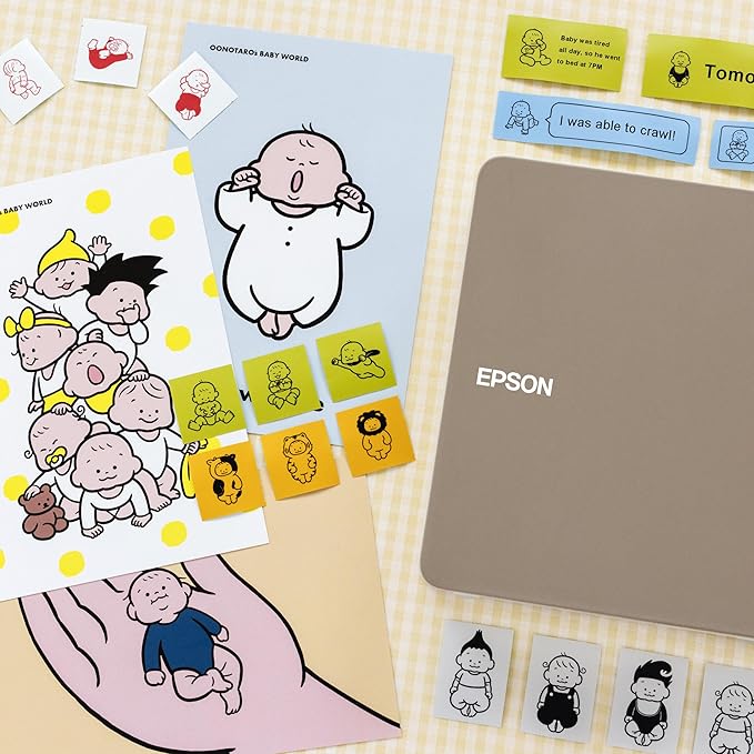 Epson LABELWORKS 224BMLPX Genuine PET (Polyester) Tape Cartridge - Black on Matte Blue Designer Craft Label Maker Tape - 1" (24MM) Wide, 26'