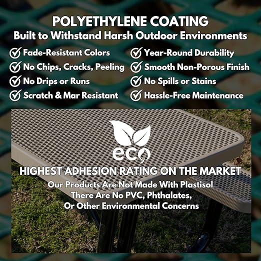 32-Gallon Heavy-Duty Punched Steel Round Trash Receptacle, Commercial Outdoor Waste Bin with Liner & Black Dome Lid – Made in America (Textured Gold Vein)