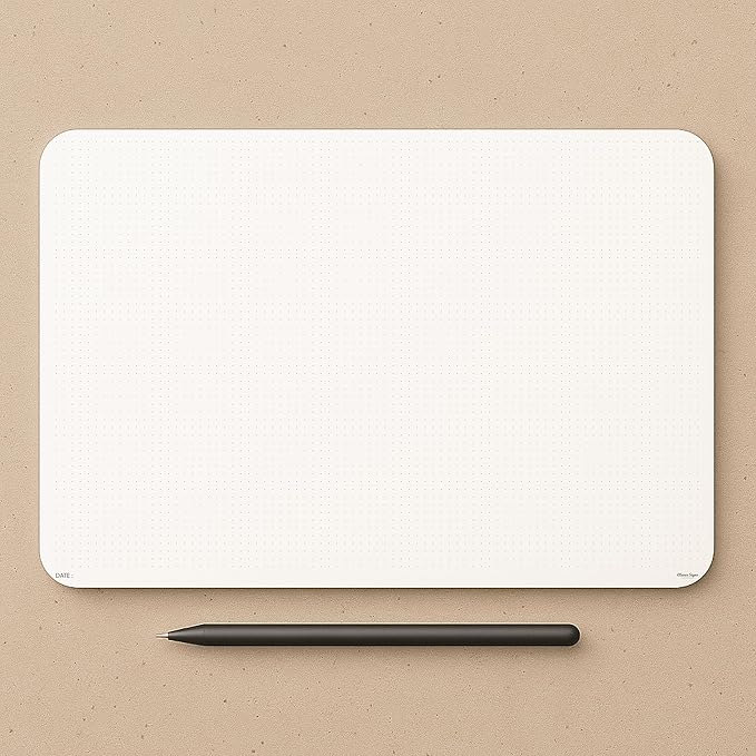 CLEVER SIGNS A3 Dot Grid Notepad (11,70" x 16,55") - XLarge Dotted Memo Desk Pads-Premium Paper with Cardboard Back Support - Ideal for Note-taking, Planning, Sketching, and Journaling
