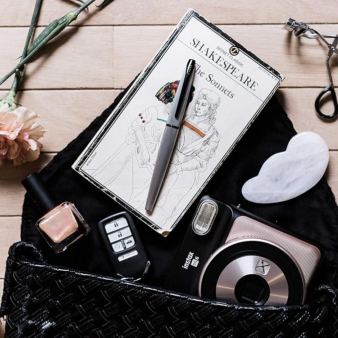 Cross ATX Refillable Fountain Presented in a Luxury Gift Box - Medium Point, Black Ink, Translucent Blue