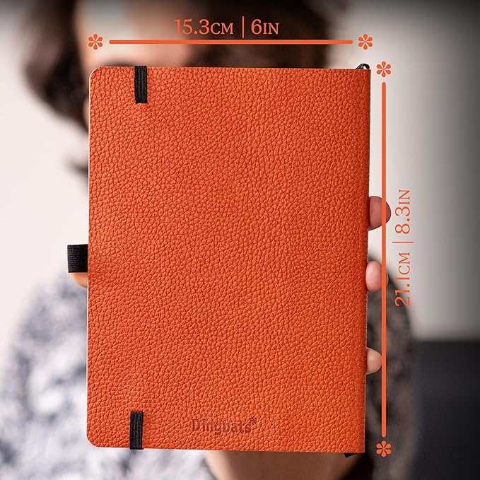 Dingbats A5 Wildlife Dotted Notebook Journal - Premium Vegan Leather Softcover Executive Journal for Women & Men - Work, Note Taking, Writing & Travel