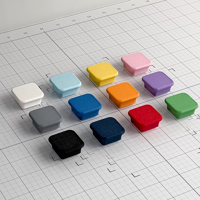 Glassboard Studio MiniBar Magnet - Strong Neodymium Rare Earth Magnets for Fridge, Whiteboard, Locker & Magnetic Glassboards - Ideal for Crafting & Office Use - Strong Fridge Magnets (Cobalt Blue, 2)